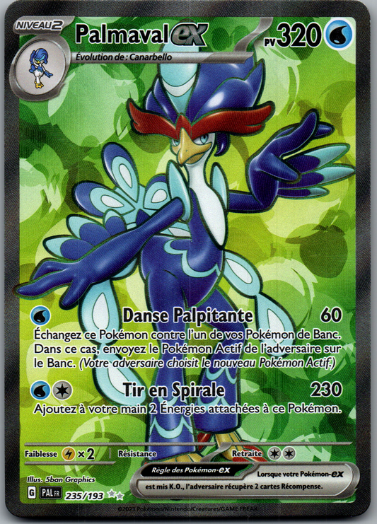Palmaval ex (235/193) Ultra Rare Full Art (Near Mint)