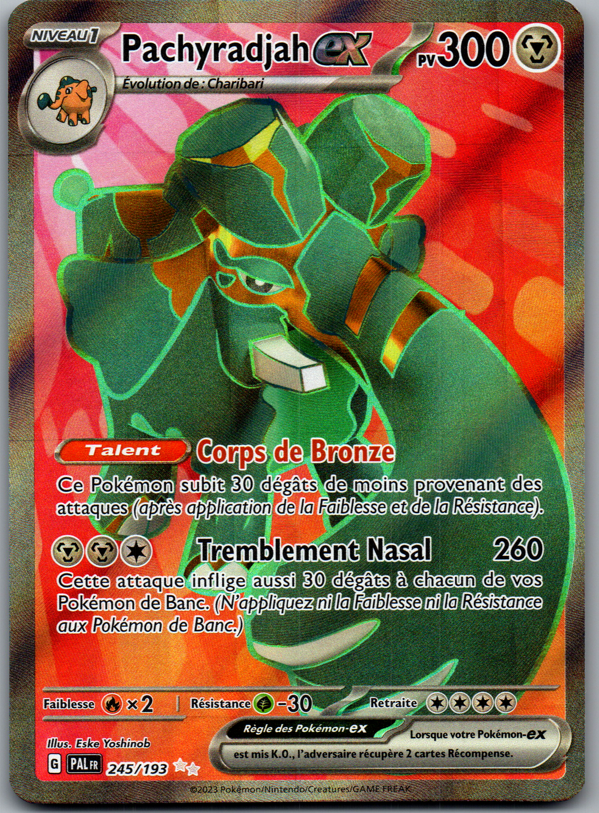 Pachyradjah ex (245/193) Ultra Rare Full Art (Near Mint)