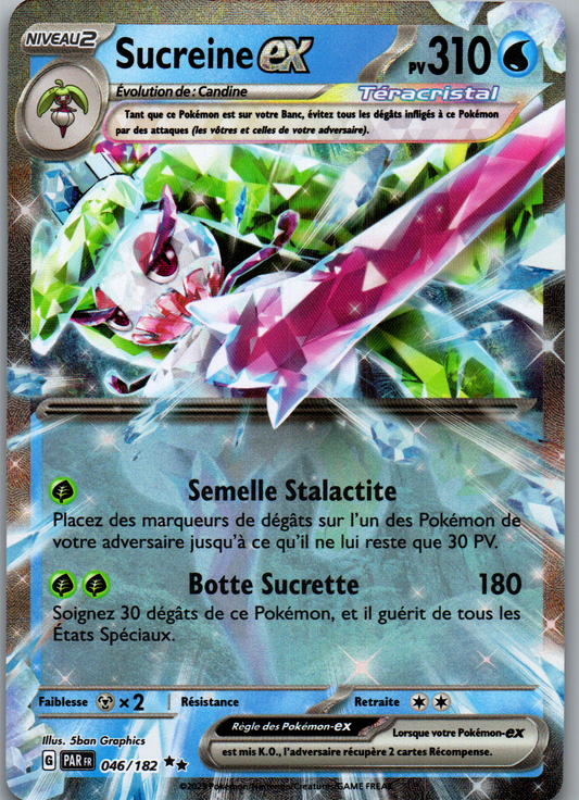 Sucreine ex (046/182) Double Rare Holo ex Téracristal (Near Mint)