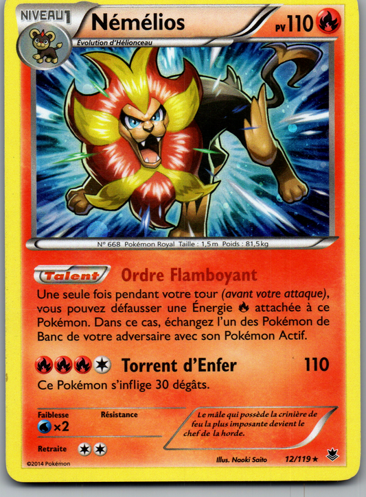 Némélios (012/119) Rare Holo (Near Mint)