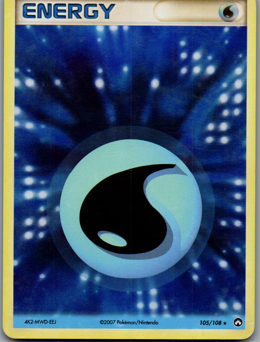 Énergie Eau (105/108) Rare Holo EX Gardiens du Pouvoir (Good)