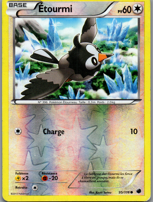 Étourmi (095/116) Commune Reverse Holo Glaciation Plasma (Good)