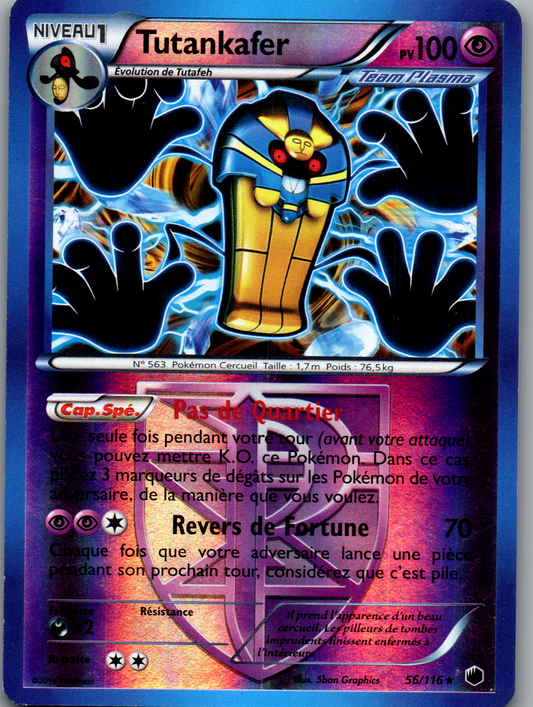 Tutankafer (056/116) Rare Reverse Holo Glaciation Plasma (Excellent)