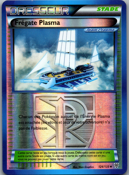 Frégate Plasma (124/135) Peu Commune Reverse Holo Tempête Plasma (Excellent)