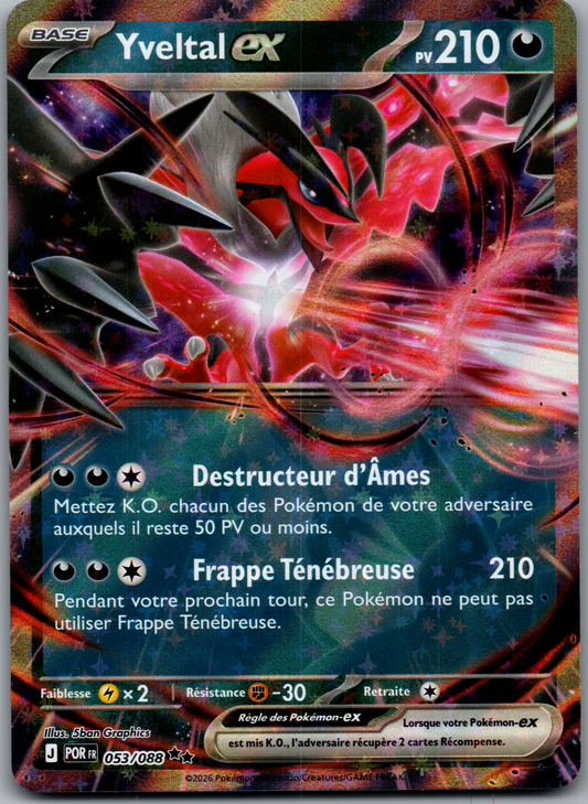 Yveltal ex (053/088) Ultra Rare Full Art Équilibre Parfait (Near Mint)