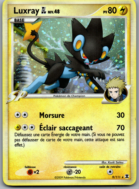 Luxray GL NIV.48 (009/111) Rare Holo Rivaux Émergeants (Excellent)