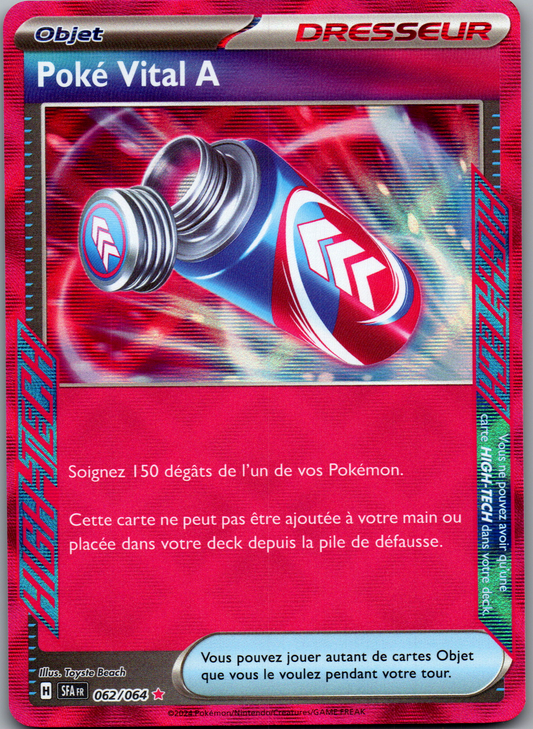 Poké Vital A (062/064) Rare HIGH-TECH Fable Nébuleuse (Excellent)