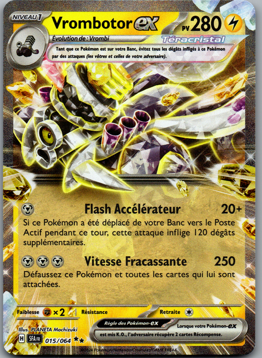 Vrombotor-ex (015/064) Double Rare Holo Fable Nébuleuse (Near Mint)