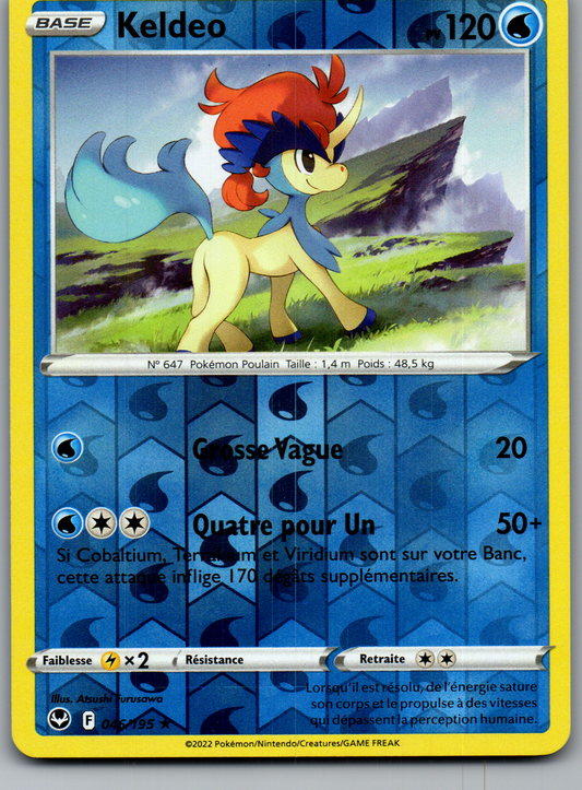 Keldeo (046/195) Rare Reverse Tempête Argentée (Near Mint)