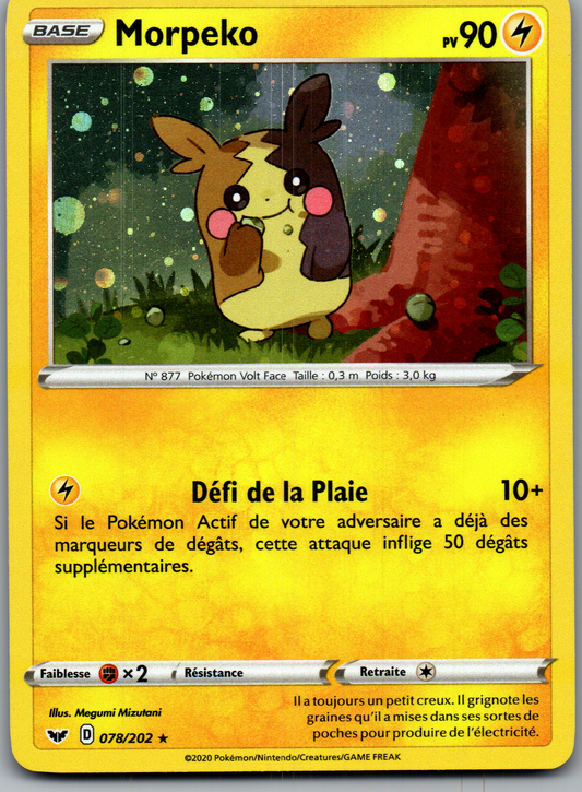 Morpeko (078/202) Holo Épée et Bouclier (Near Mint)