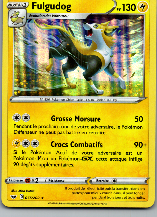 Fulgudog (075/202) Holo Épée et Bouclier (Near Mint)