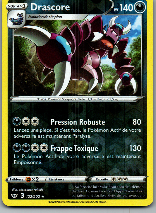 Drascore (122/202) Reverse Épée et Bouclier (Near Mint)