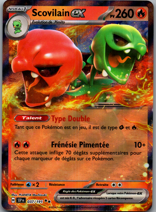 Scovilain ex (037/191) Double Rare Étincelles Déferlantes (Near Mint)