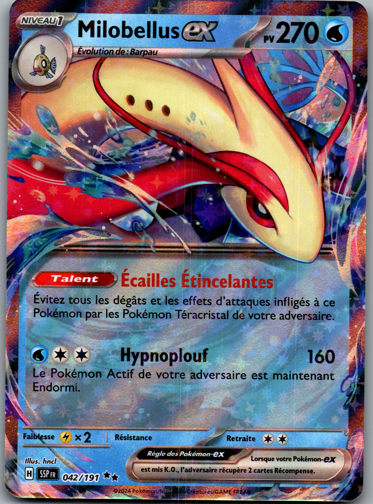 Milobellus ex (042/191) Double Rare Étincelles Déferlantes (Near Mint)