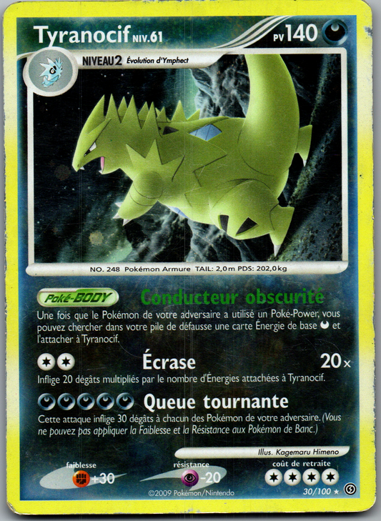 Tyranocif Niv.61 (30/100) Rare Holo Tempête (Played)