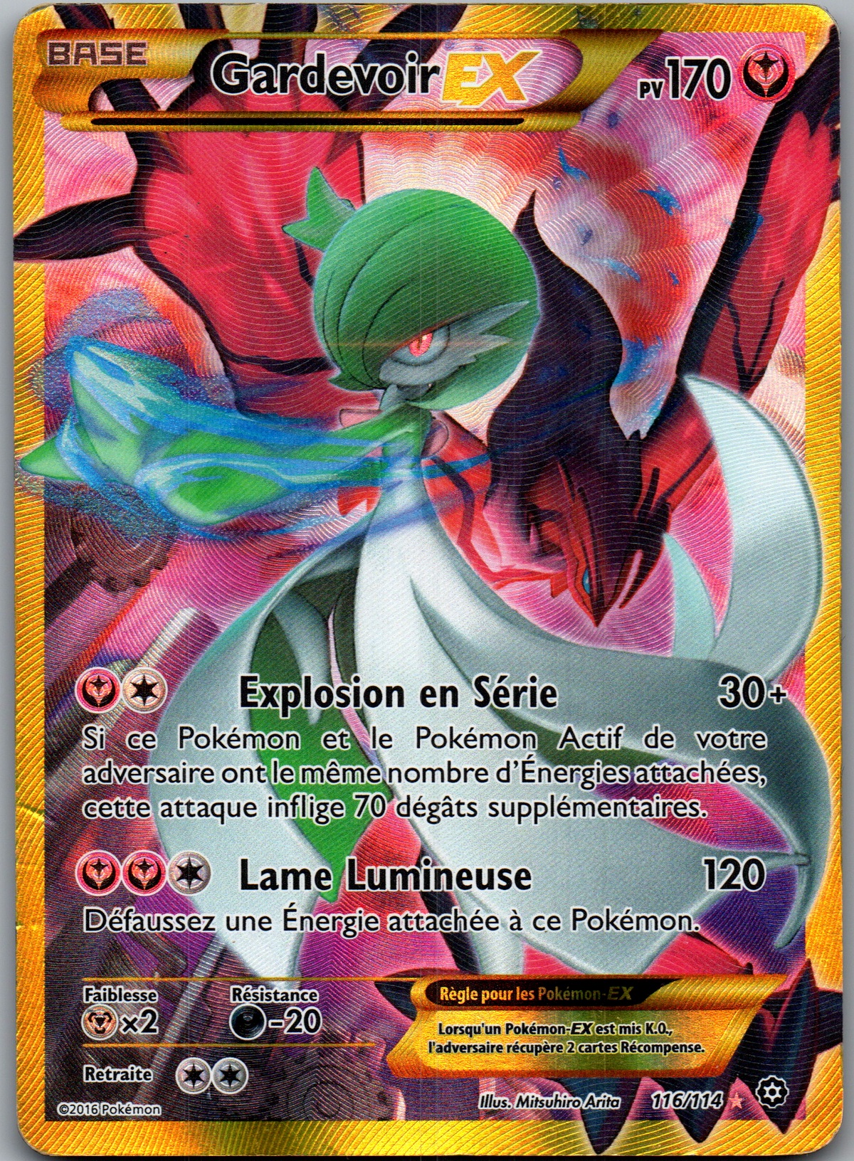 Gardevoir EX (116/114) Full Art Secrète Offensives Vapeur (Good)