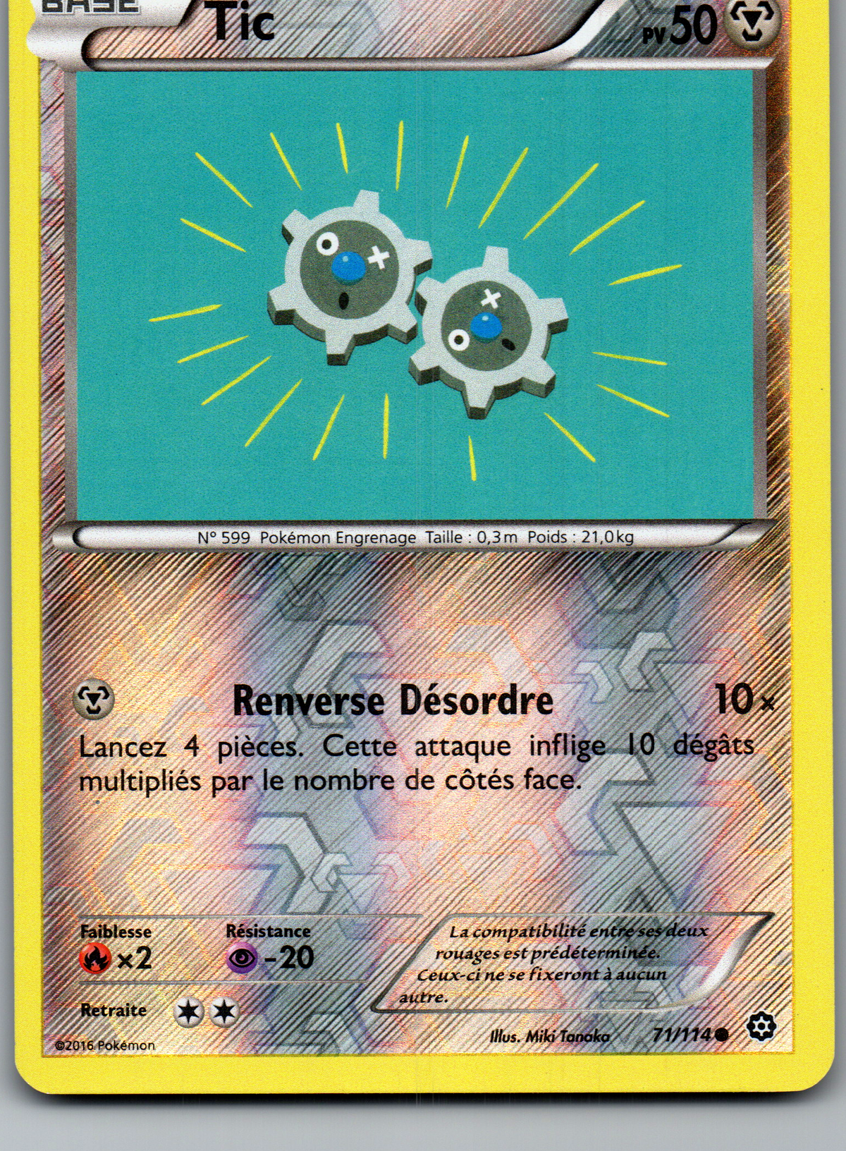 Tic 71/114 Reverse – Offensives Vapeur – FR – Excellent