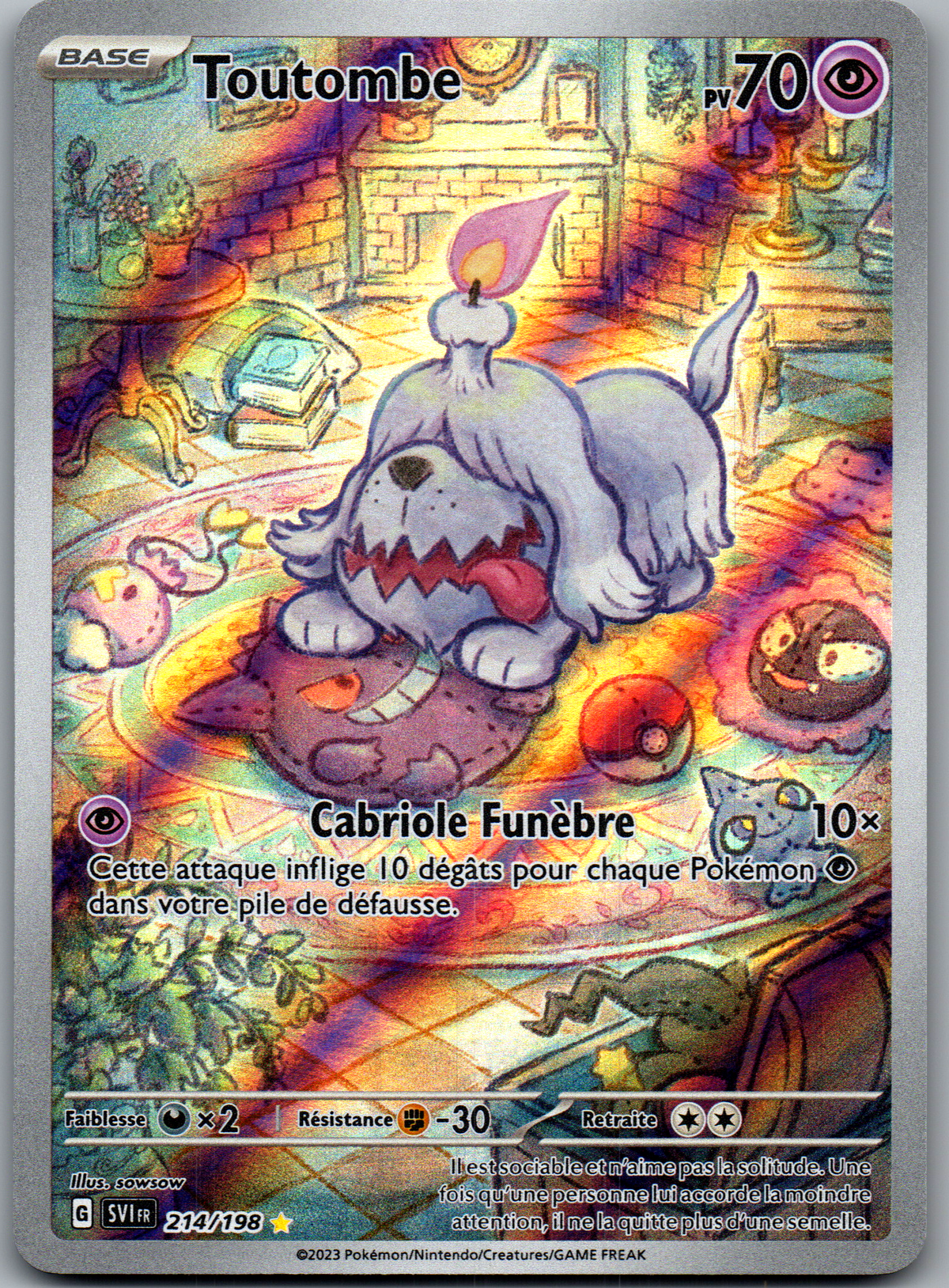 Toutombe 214/198 Illustration Rare Écarlate et Violet FR Near Mint