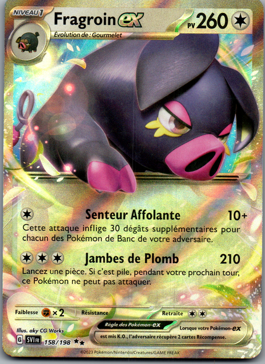 Fragroin ex 158/198 Double Rare Holo Écarlate et Violet FR Near Mint