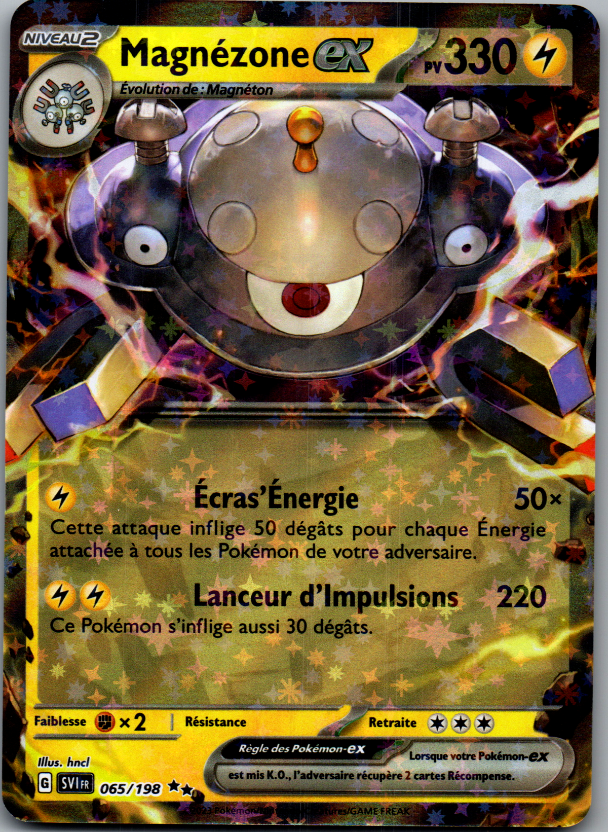Magnézone ex 065/198 Double Rare Holo Écarlate et Violet FR Near Mint