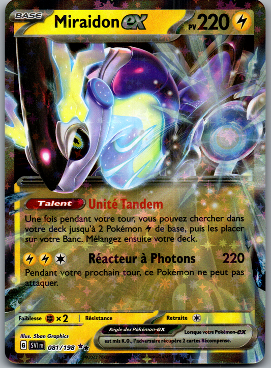 Miraidon ex 081/198 Double Rare Holo Écarlate et Violet FR Near Mint
