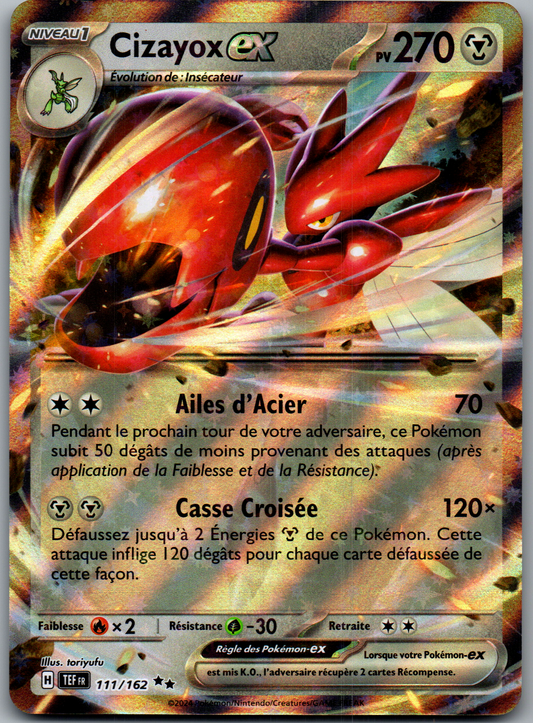 Cizayox ex 111/162 Double Rare Holo Forces Temporelles FR Near Mint
