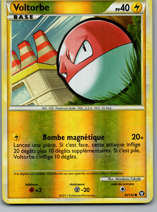Voltorbe 83/102 Commune Reverse Triomphe FR Played