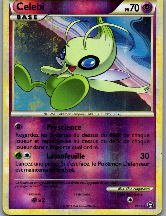 Célébi 3/102 Rare Reverse Triomphe FR Light Played