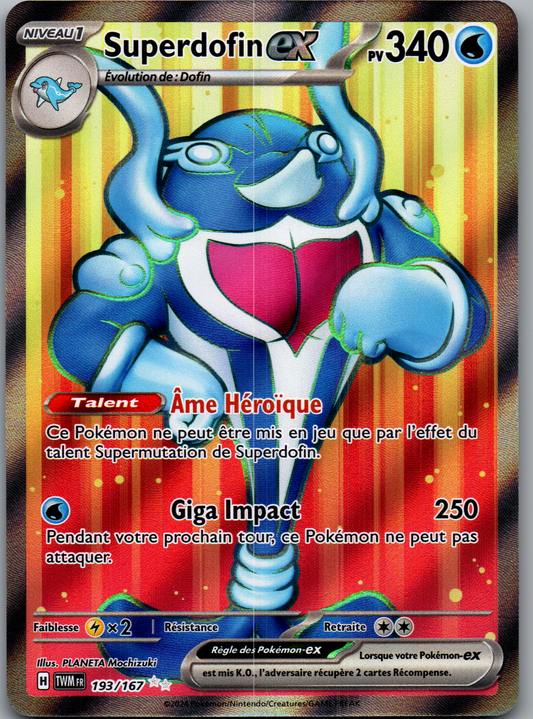 Superdofin ex 193/167 Full Art Mascarade Crépusculaire FR Near Mint