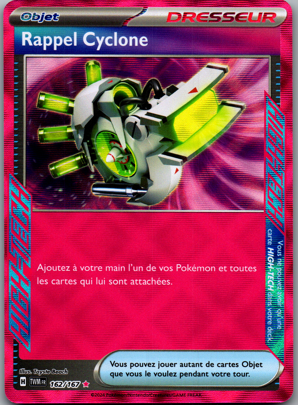 Rappel Cyclone 162/167 HIGH TECH Mascarade Crépusculaire FR Near Mint