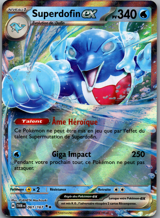 Superdofin ex 061/167 Holo Mascarade Crépusculaire FR Near Mint