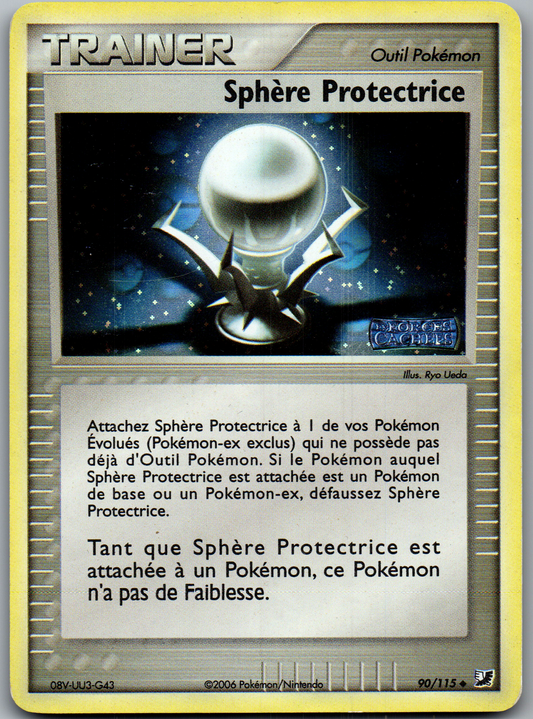 Sphère Protectrice 90/115 Holo Tampon EX Forces Cachées FR Light Played