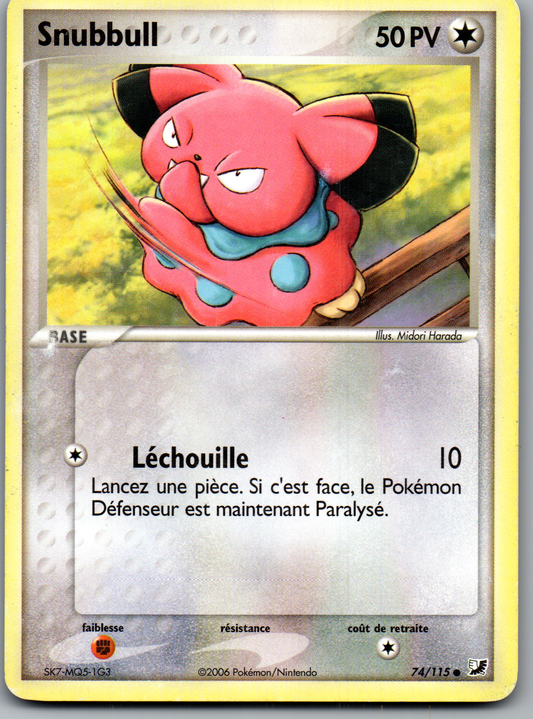 Snubbull 74/115 Holo Tampon EX Forces Cachées FR Light Played