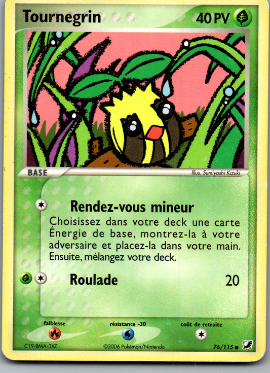 Tournegrin 76/115 Holo Tampon EX Forces Cachées FR Light Played