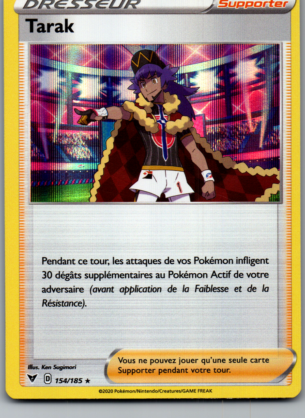 Tarak 154/185 Rare Holo Voltage Éclatant FR Near Mint