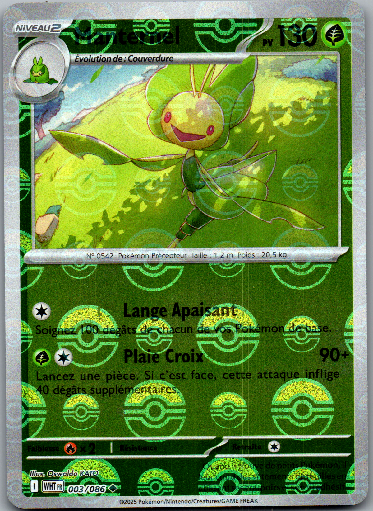 Manternel 003/086 Reverse Pokéball Flamme Blanche FR Near Mint