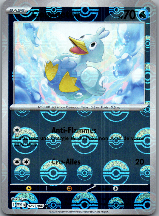 Couaneton 025/086 Reverse Pokéball Flamme Blanche FR Near Mint