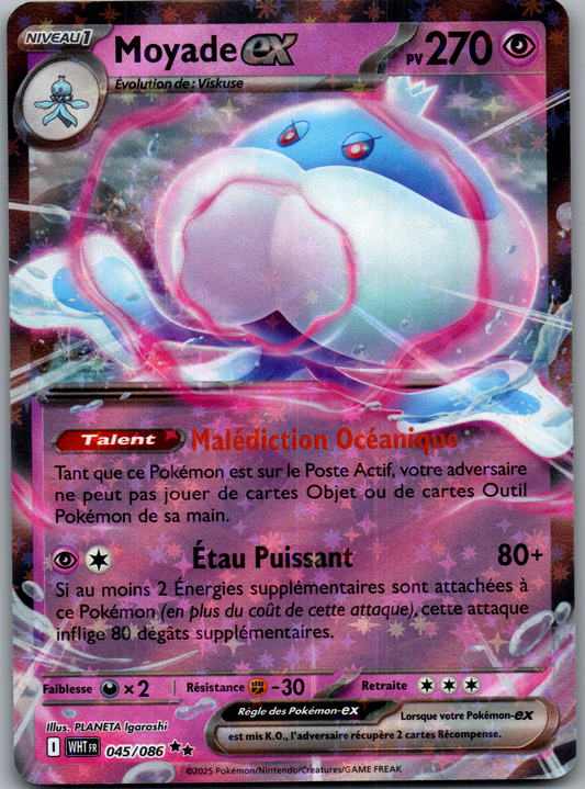 Moyade ex 045/086 Double Rare Holo Flamme Blanche FR Near Mint
