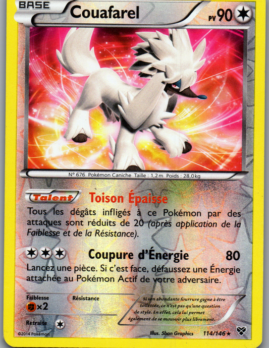 Couafarel 114/146 Rare Reverse XY FR Light Played