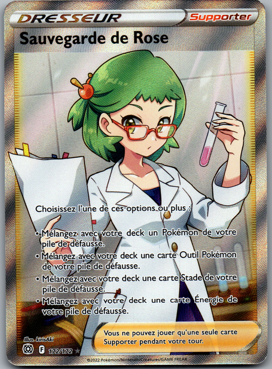 Sauvegarde de Rose (172/172) Full Art Ultra Rare (Near Mint)