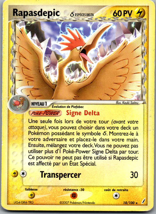 Rapasdepic Espèces Delta (18/100) Rare Non Holo (Played)