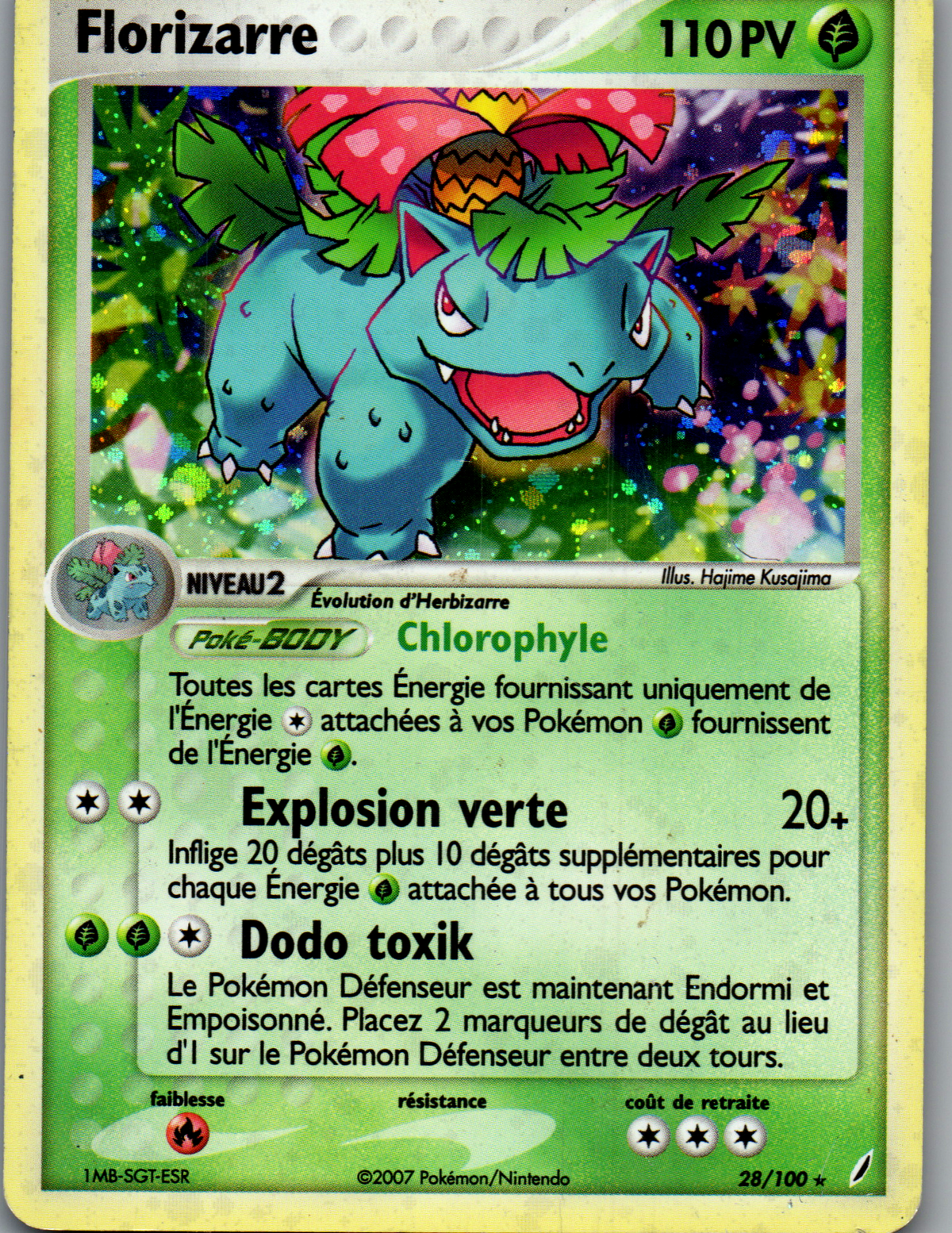 Florizarre (28/100) Rare Holo (Lightly Played)