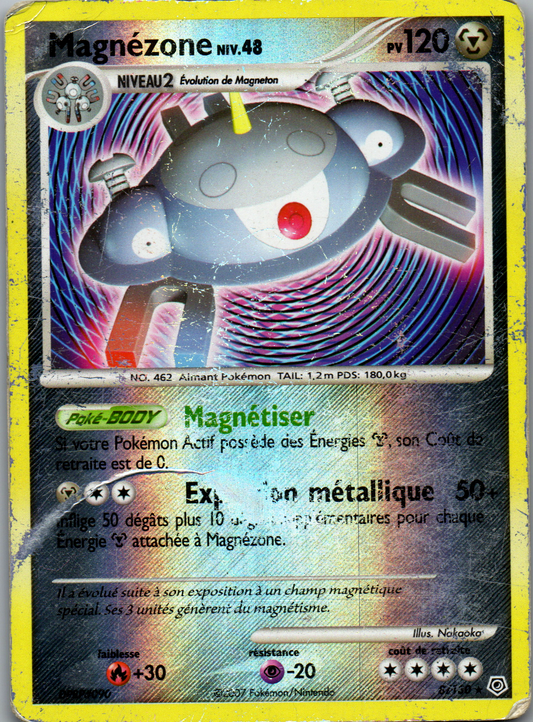 Magnézone (8/130) Rare Reverse (Poor)