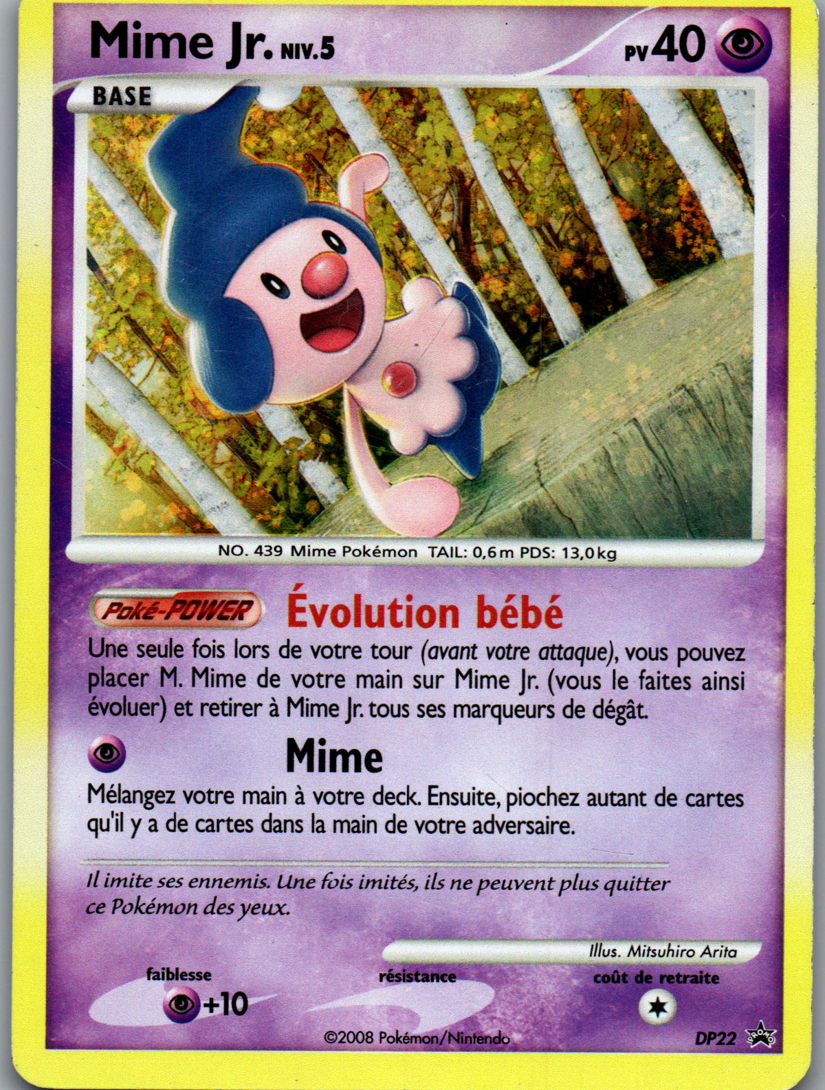 Mime Jr. (DP22) Promo Cosmos Holo (Excellent)