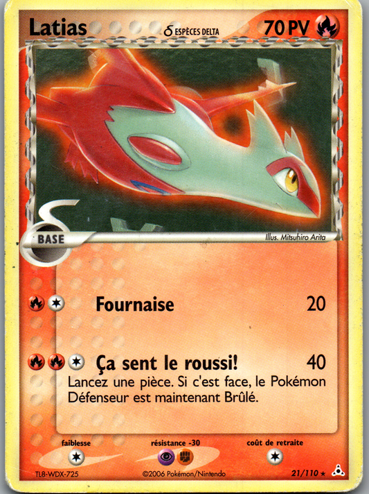Latias Espèces Delta 21/110 Non Holo français, recto