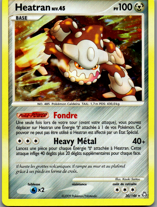 Heatran 30/146 Holo Cosmos français, recto de l’exemplaire