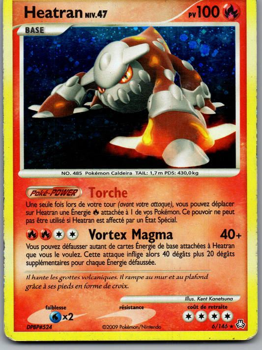 Heatran 6/147 français Rare Holo Cosmos, recto de l’exemplaire