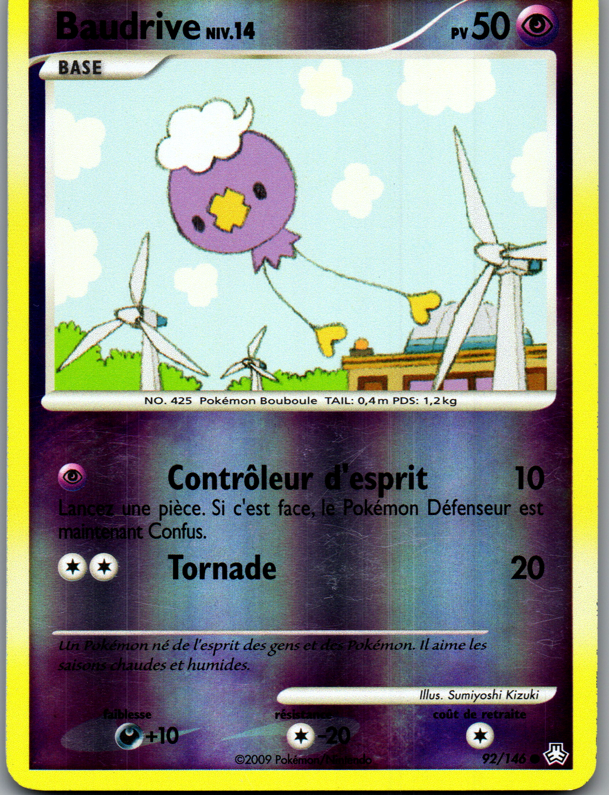 Baudrive 92/146 Reverse français, recto de l’exemplaire