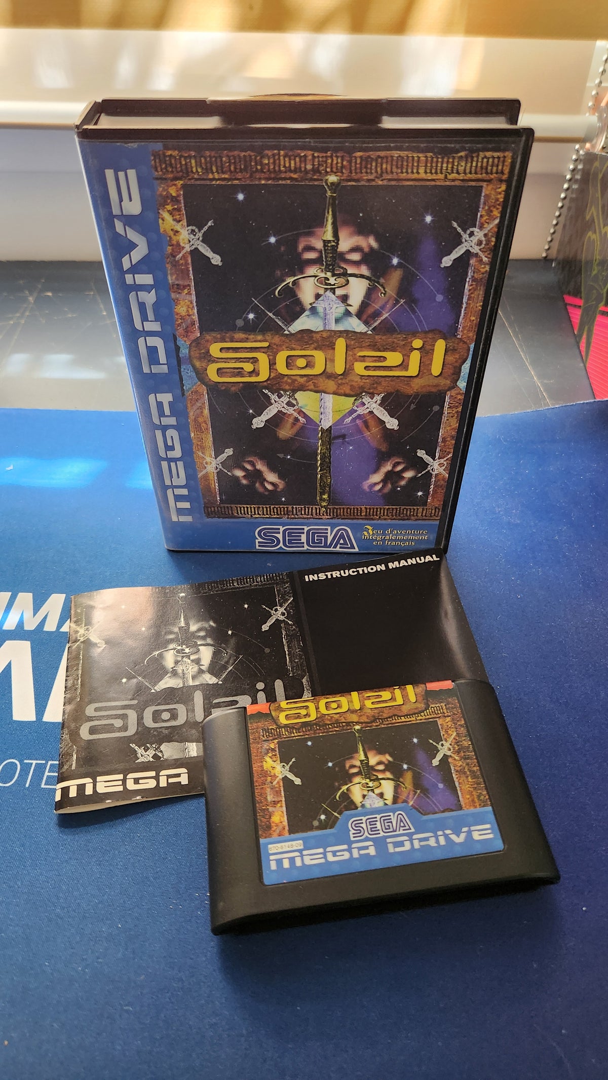 Soleil (Complet CIB : Boîte + Cartouche + Notice FR) — SEGA Mega Drive