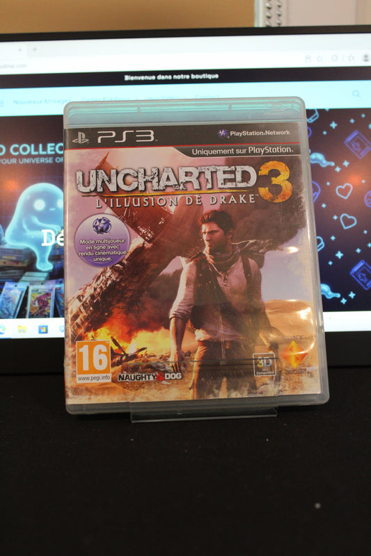 Uncharted 3 L'Illusion de Drake (PS3) Complet avec Manuel 3D VF